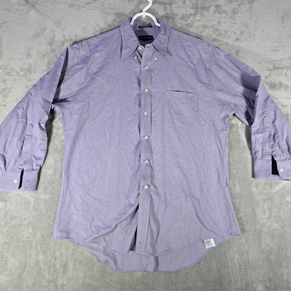 Lands' End Oxford Dress Shirt Button Down Long Sleeve Trim Fit‎ 16 1/2 - Picture 1 of 6